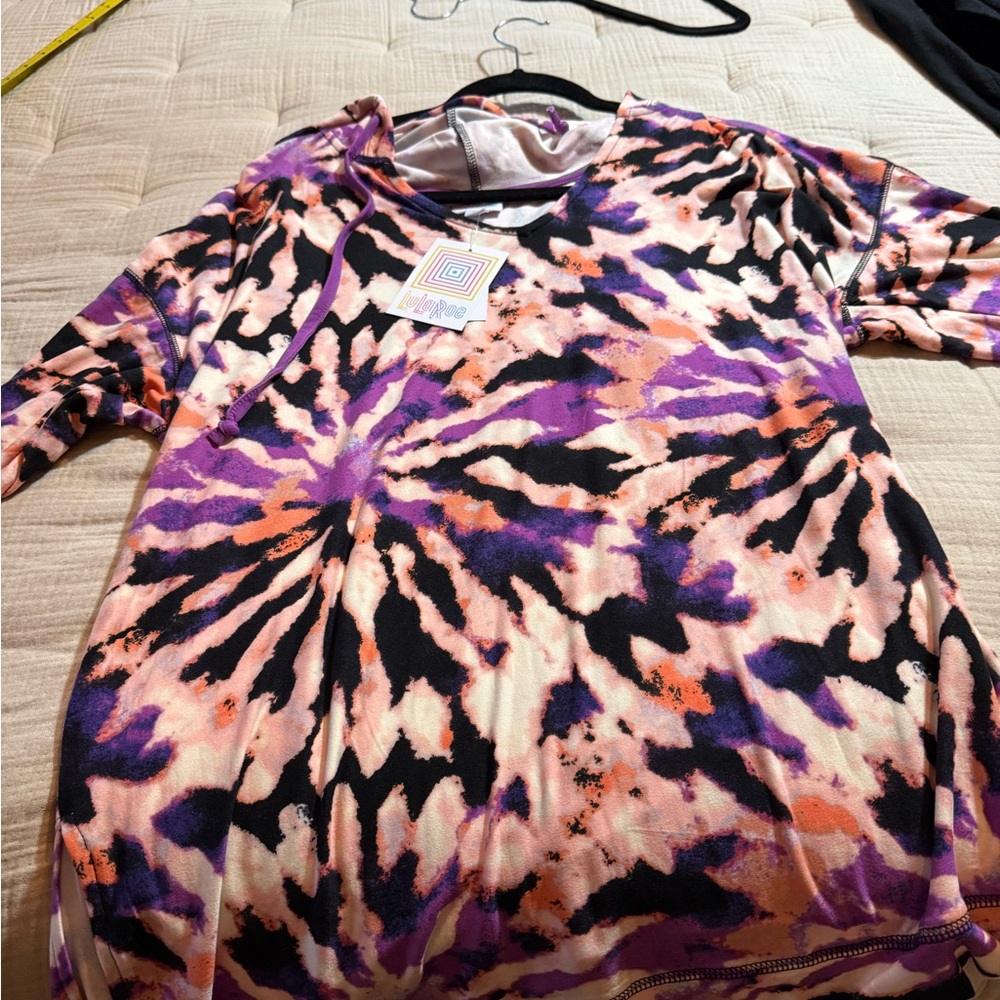 LuLaRoe Multicolor Abstract Top